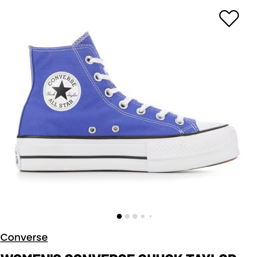 Blue converse platforms